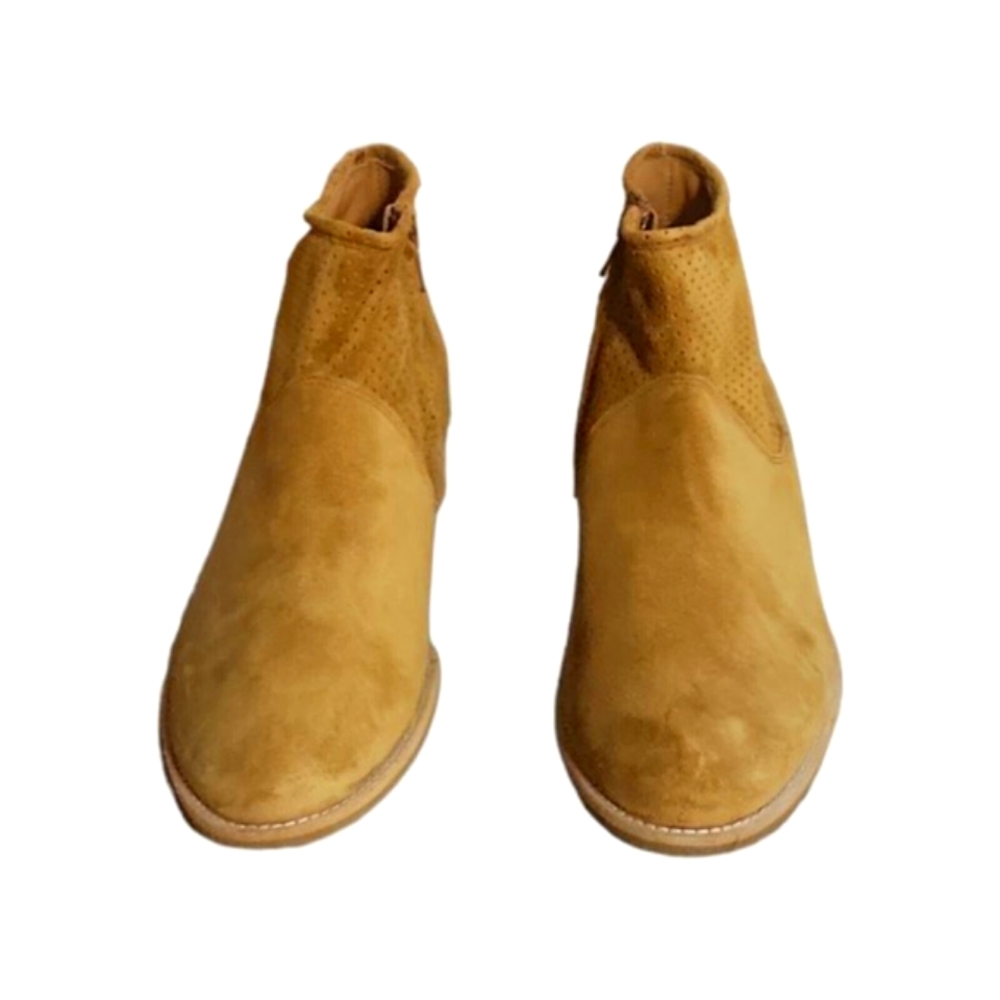 Paul Green Womens Addison Bt Ankle Boots Booties Brown Suede Zipper 8 New